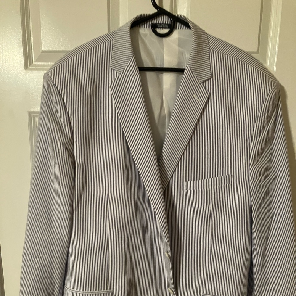 Saddlebred seersucker jacket 54 Long big tall